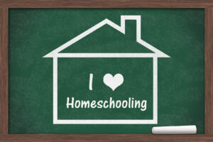 Chalk board with 
"I love homeschooling". Signifying a tool that can be suggested after neuropsychological testing, a psycho-educational evaluation, or IQ testing in Berkeley, CA. 